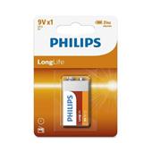 Baterie Philips 6F22L1B/10 LongLife 9V 1-blister