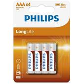 Baterie Philips R03L4B/10 LongLife AAA 4ks