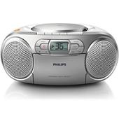 Radiopřijímač s CD PHILIPS AZ127/12 Stříbrný